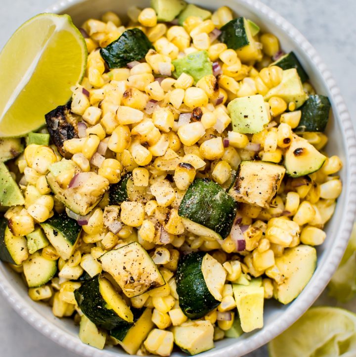 Grilled Corn And Zucchini Salad Salt Lavender