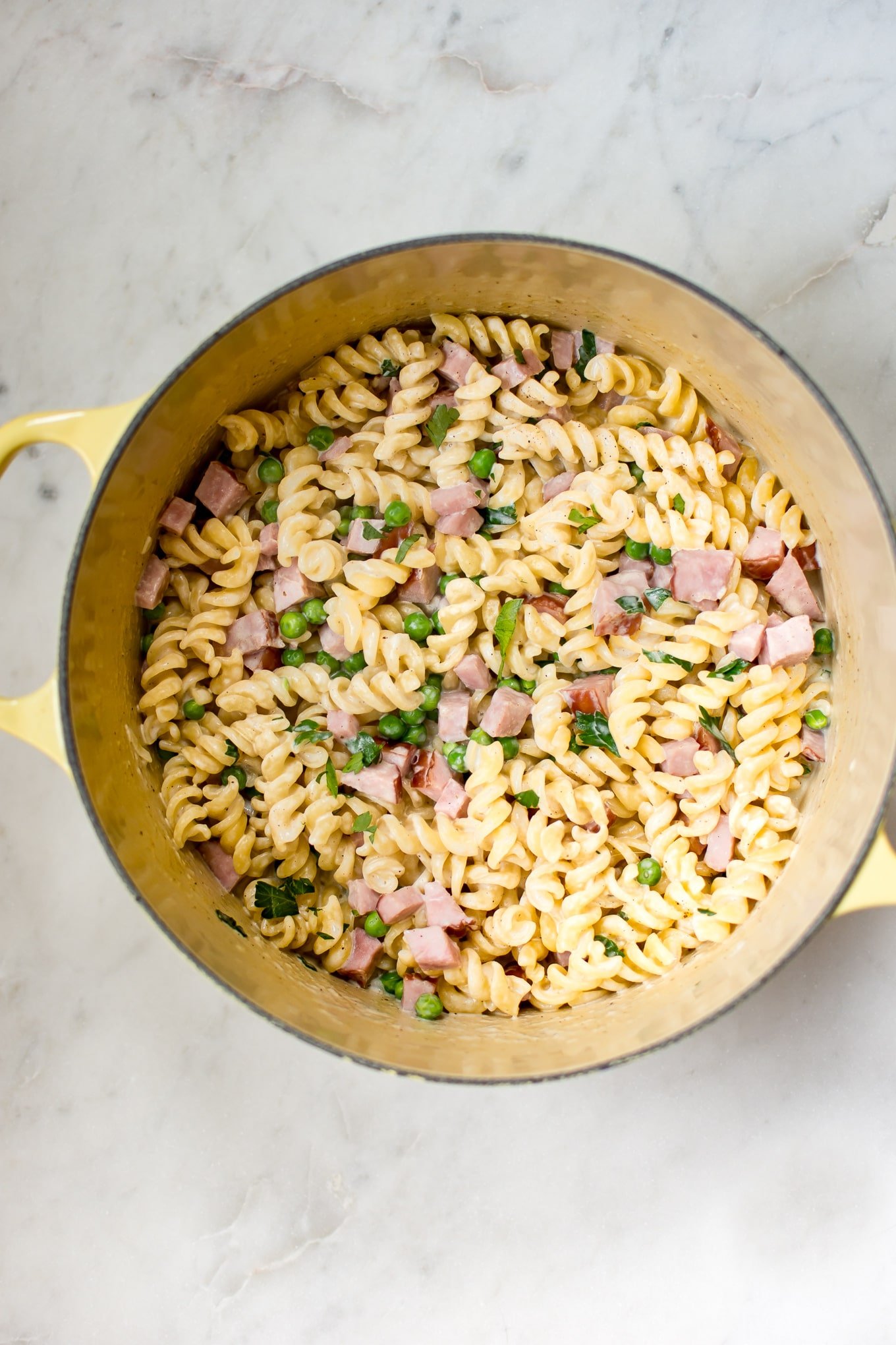 One Pot Ham And Pea Pasta Salt Lavender