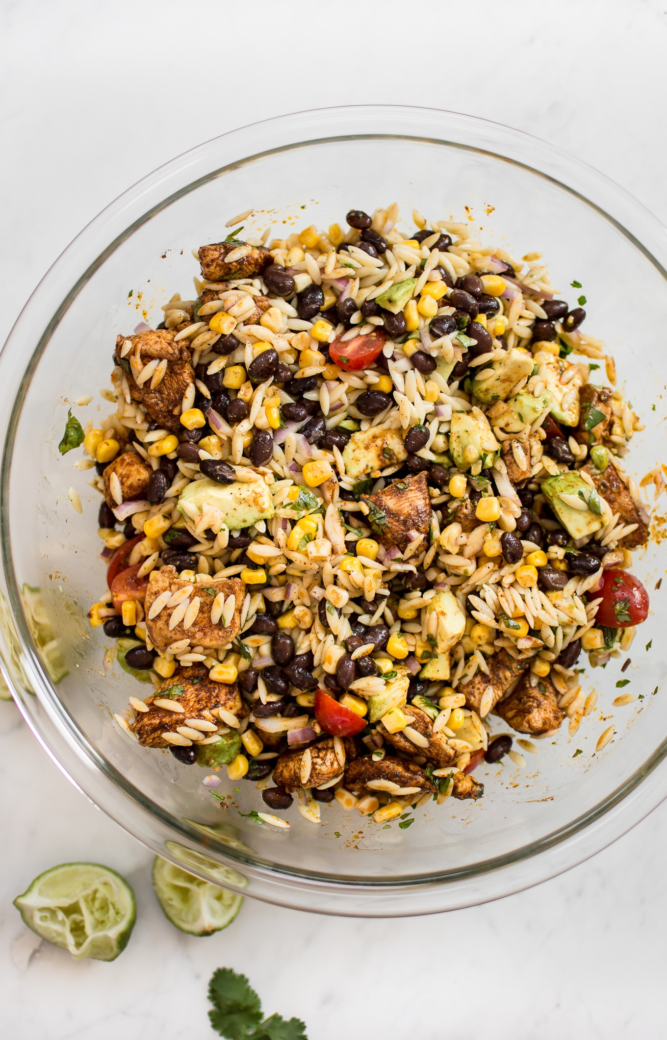 Mexican Chicken Salad With Orzo • Salt And Lavender