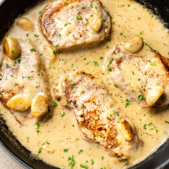 Creamy Garlic Pork Chops Salt Lavender