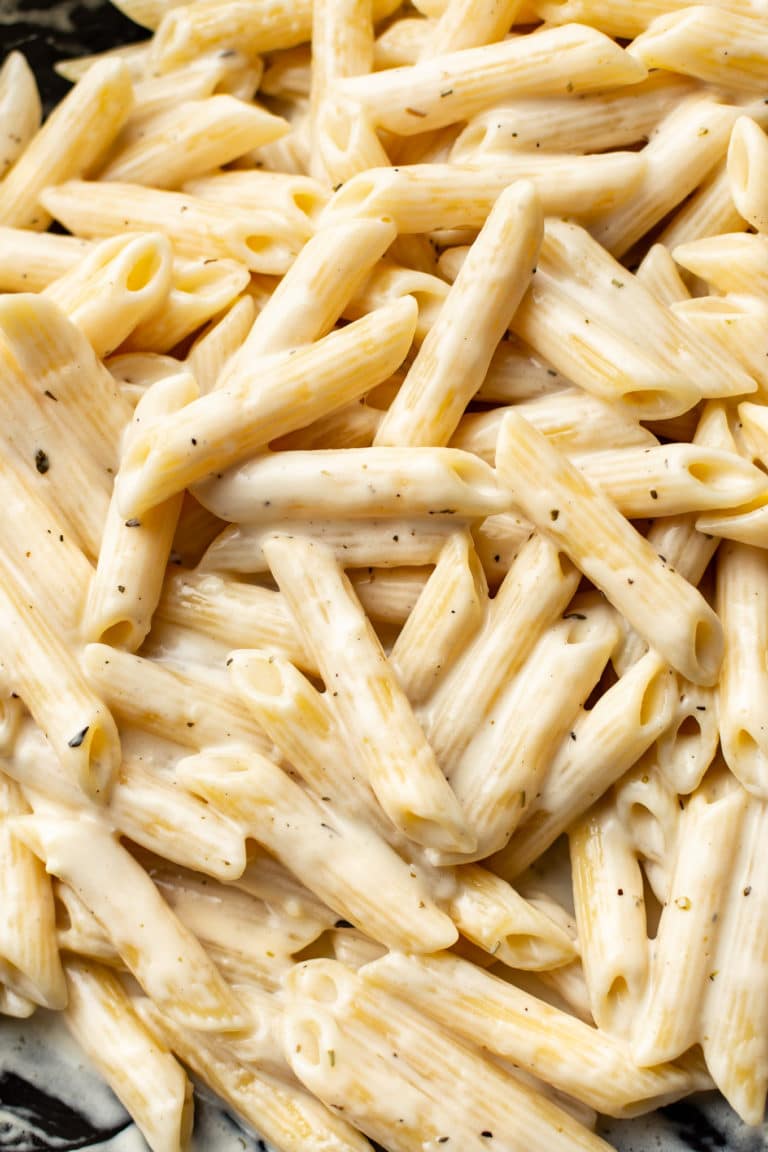 Creamy Penne Pasta Salt Lavender