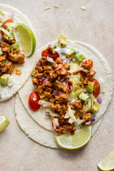 BBQ Chicken Tacos (with Ground Chicken) • Salt & Lavender