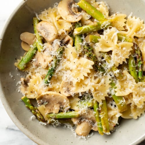 Asparagus and Mushroom Pasta • Salt & Lavender