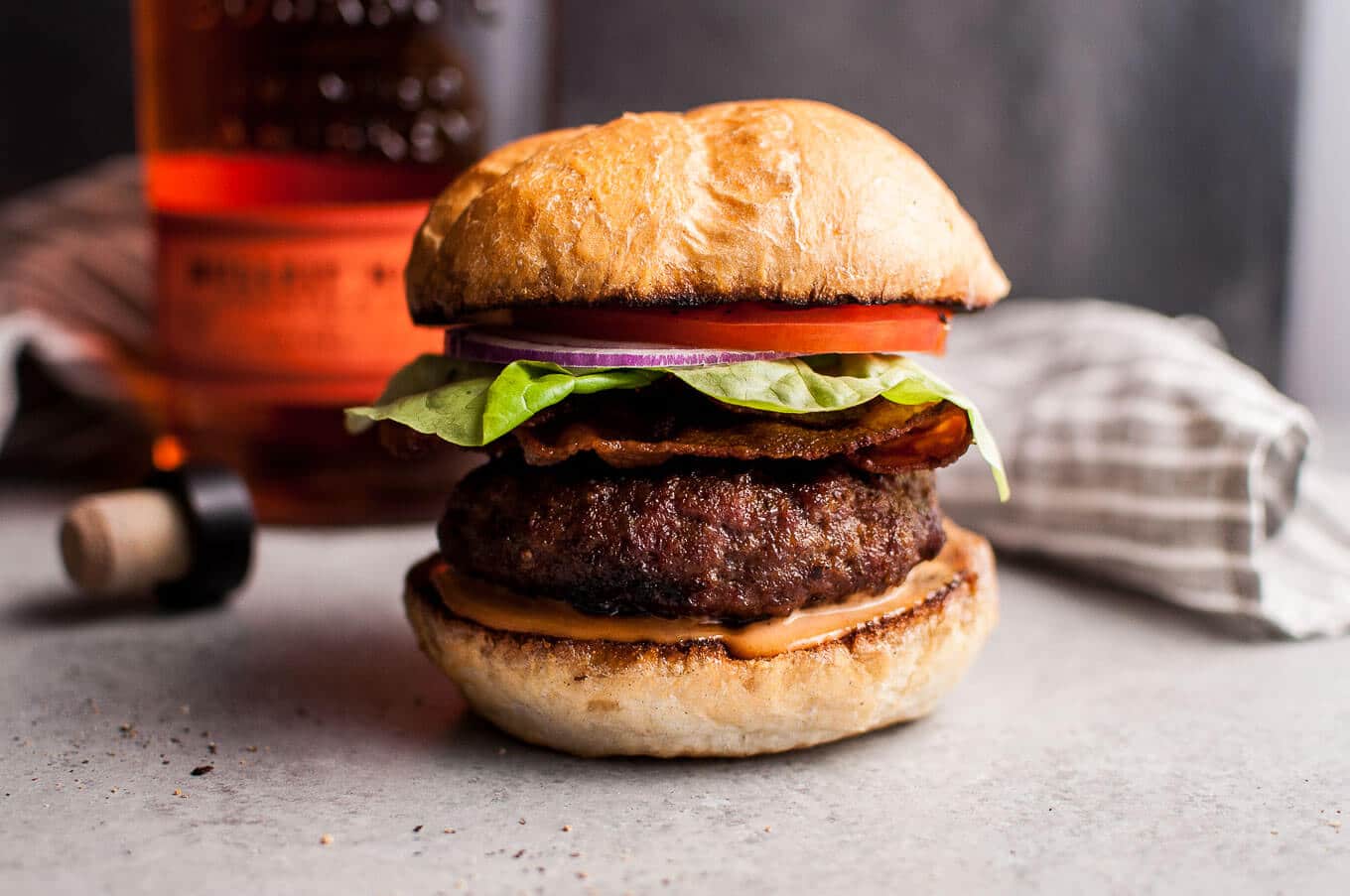 BBQ Bourbon Burger • Salt & Lavender