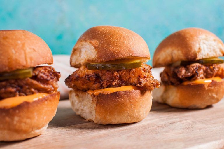 Fried Chicken Sliders with Spicy Mayo • Salt & Lavender