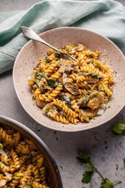 Pumpkin, Mushroom, and Spinach Pasta • Salt & Lavender