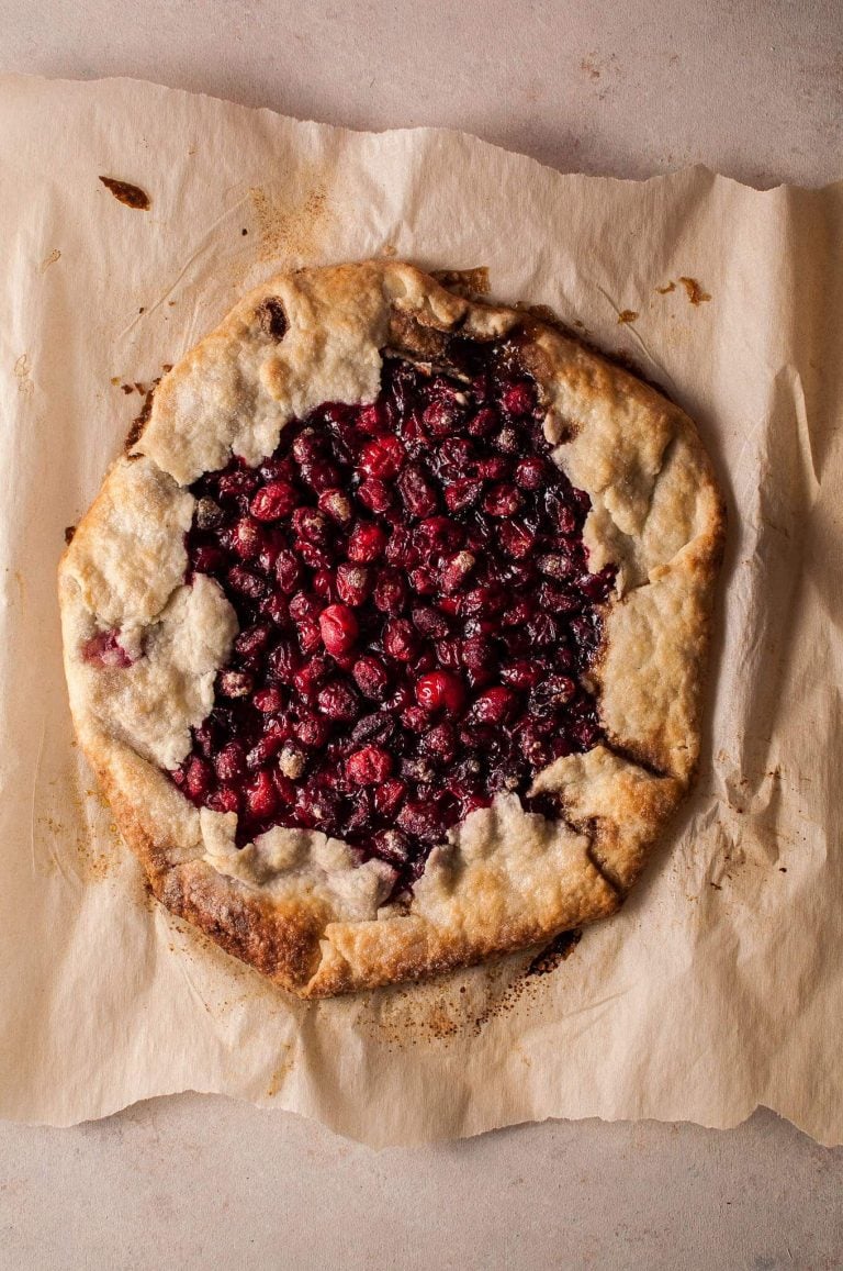 Rustic Cranberry Galette • Salt And Lavender