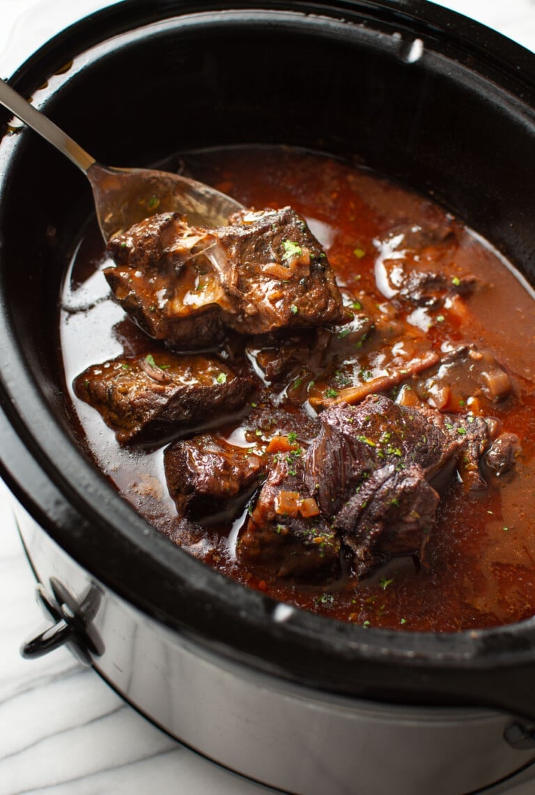 Crockpot Red Wine Braised Short Ribs • Salt & Lavender