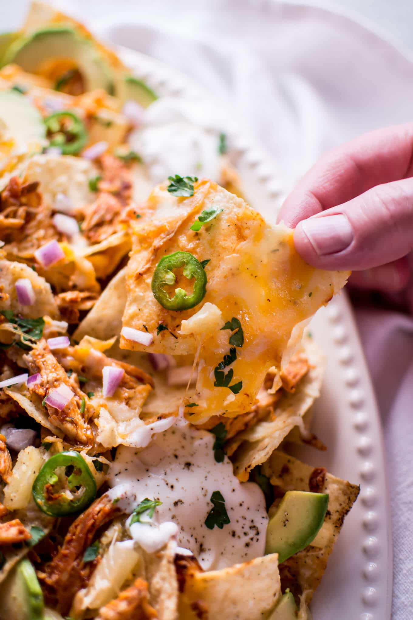 Tropical Chicken Nachos • Salt & Lavender