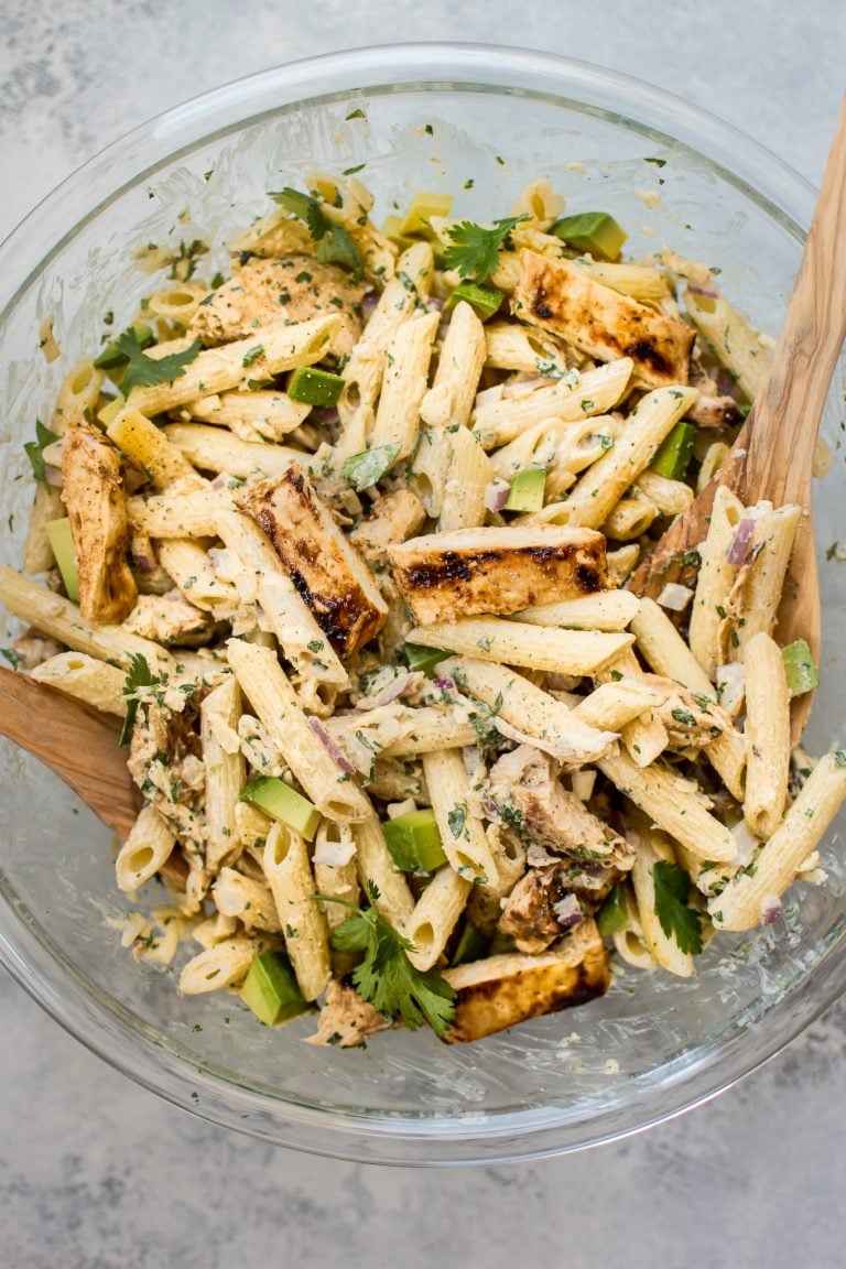 Grilled Chicken Pasta Salad • Salt & Lavender