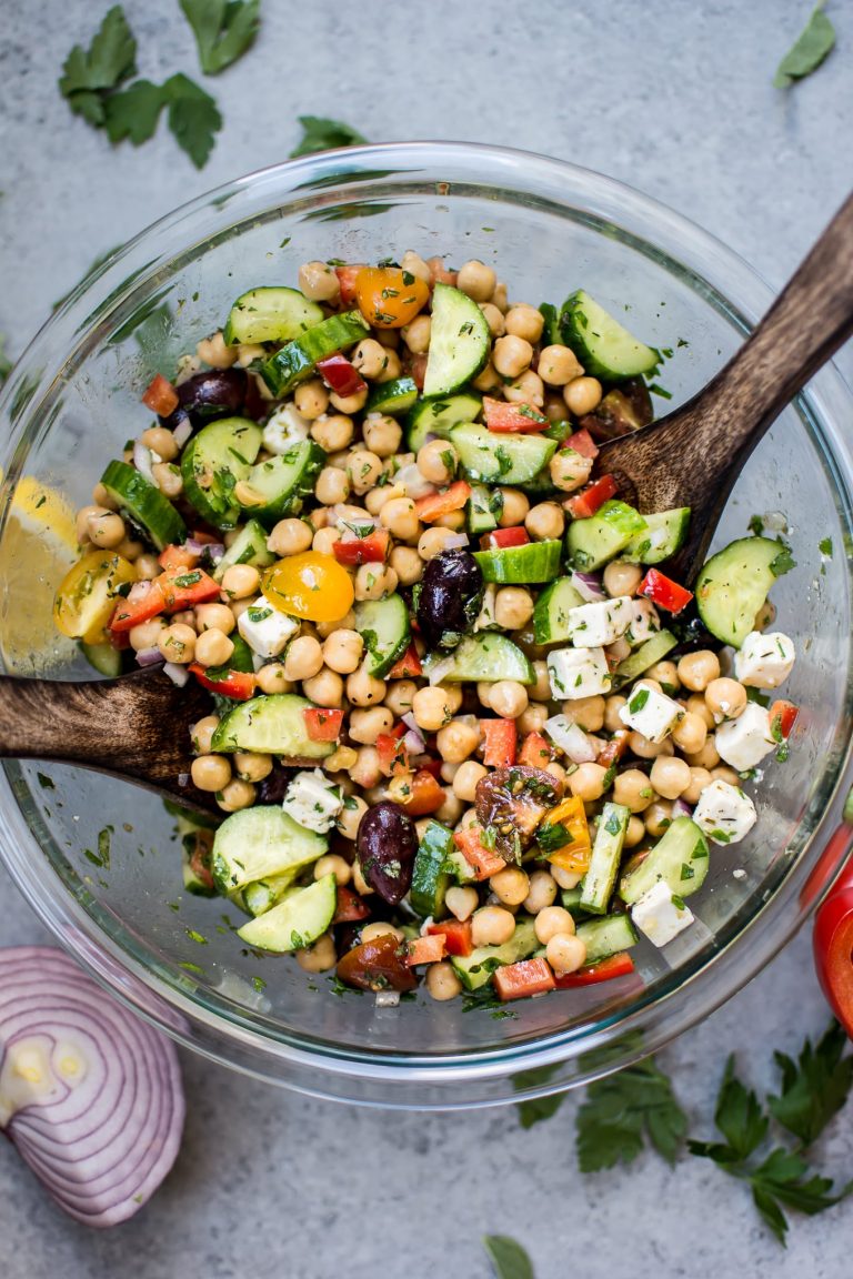 Mediterranean Chickpea Salad • Salt & Lavender