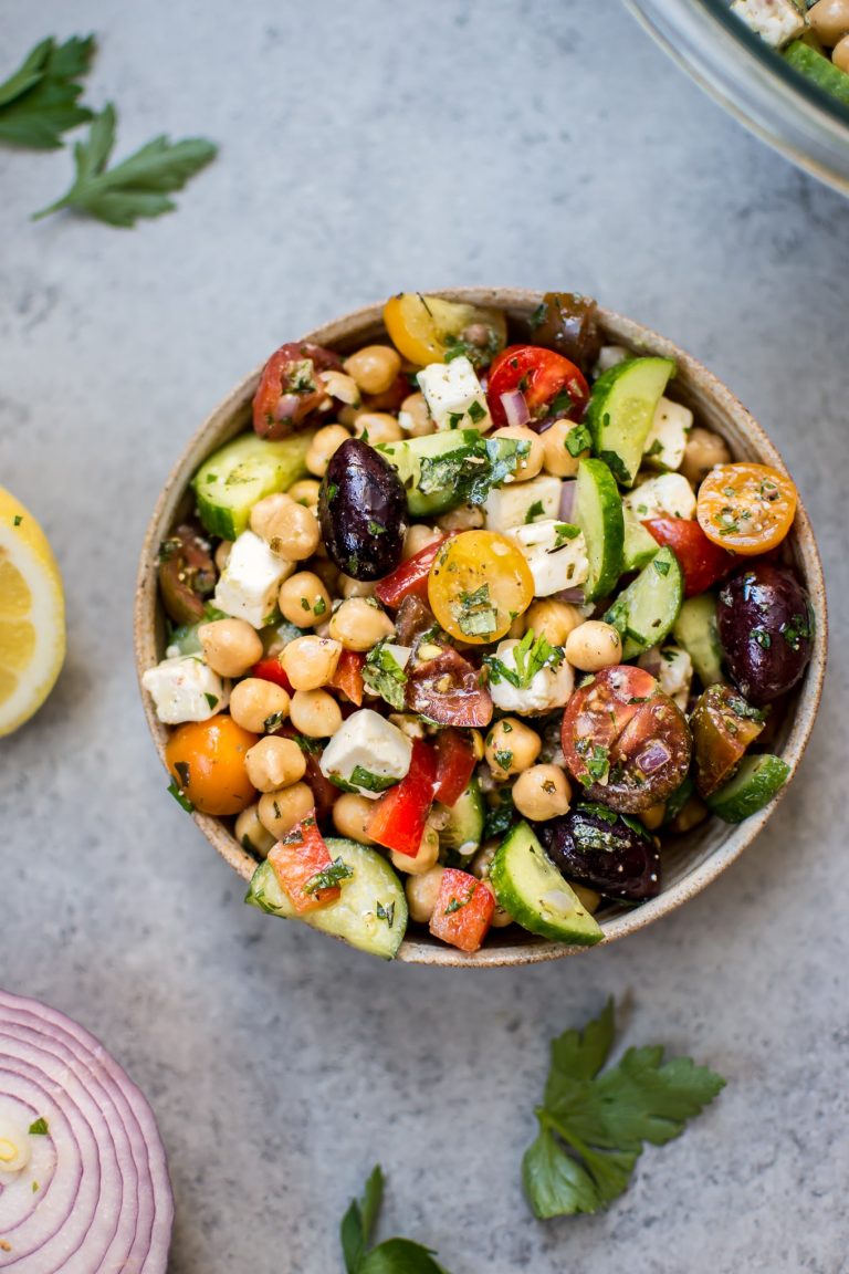 Mediterranean Chickpea Salad • Salt & Lavender