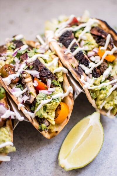 Grilled Portobello Mushroom Tacos • Salt & Lavender