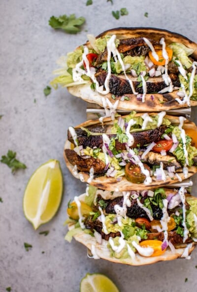 Grilled Portobello Mushroom Tacos • Salt & Lavender