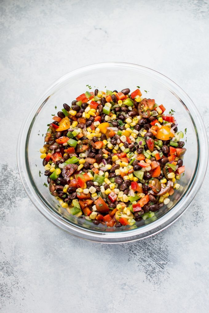 Corn and Black Bean Salad (Texas Caviar) • Salt & Lavender