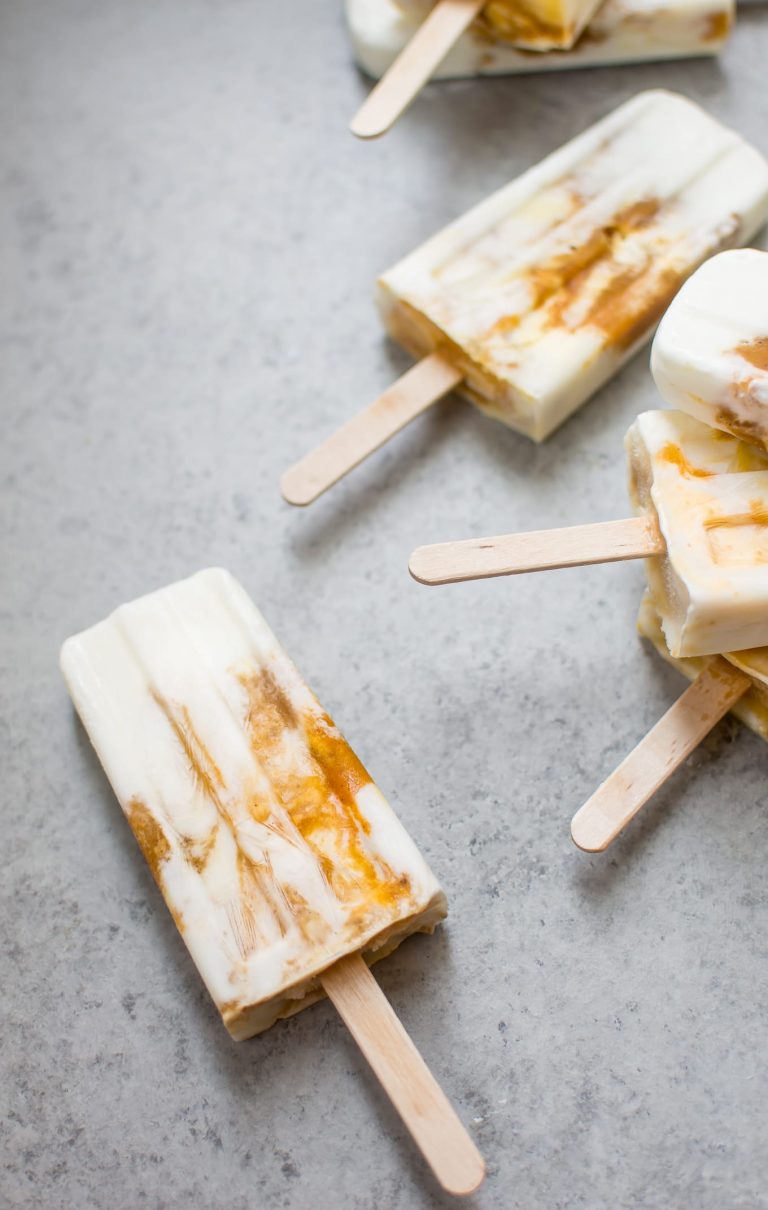 Pumpkin Pie Breakfast Popsicles • Salt & Lavender