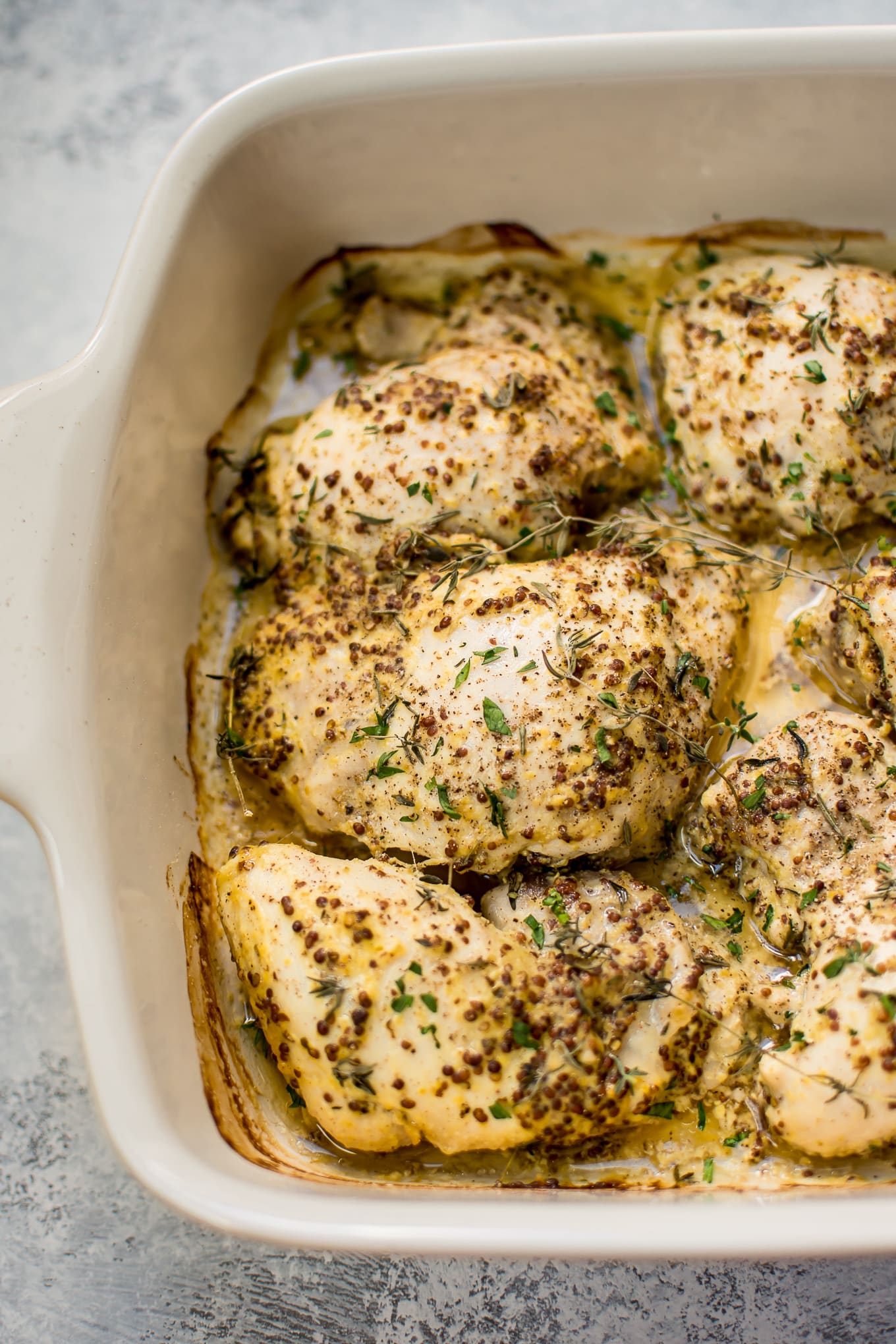 Easy Roasted Mustard Chicken Thighs • Salt & Lavender