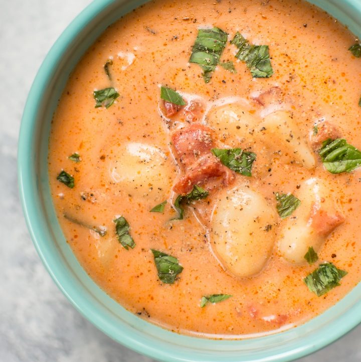 Creamy Tomato Gnocchi Soup • Salt & Lavender