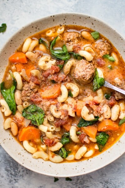 Crockpot Italian Sausage Soup • Salt & Lavender