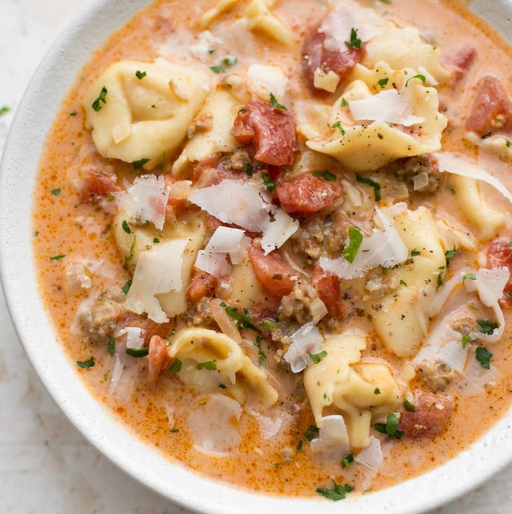 Italian Sausage Tortellini Soup • Salt & Lavender