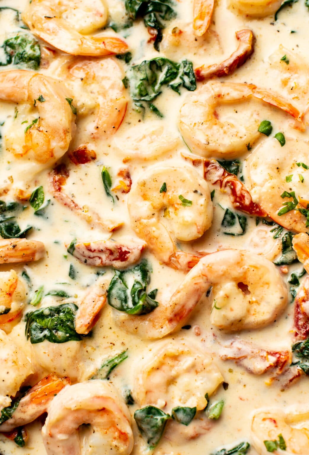 Easy Creamy Tuscan Shrimp Recipe • Salt & Lavender