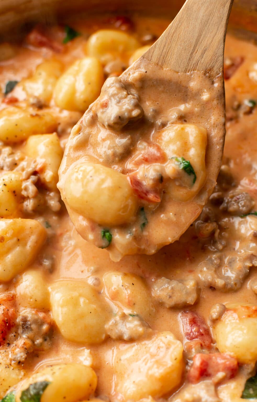 One Pan Creamy Gnocchi With Sausage • Salt And Lavender