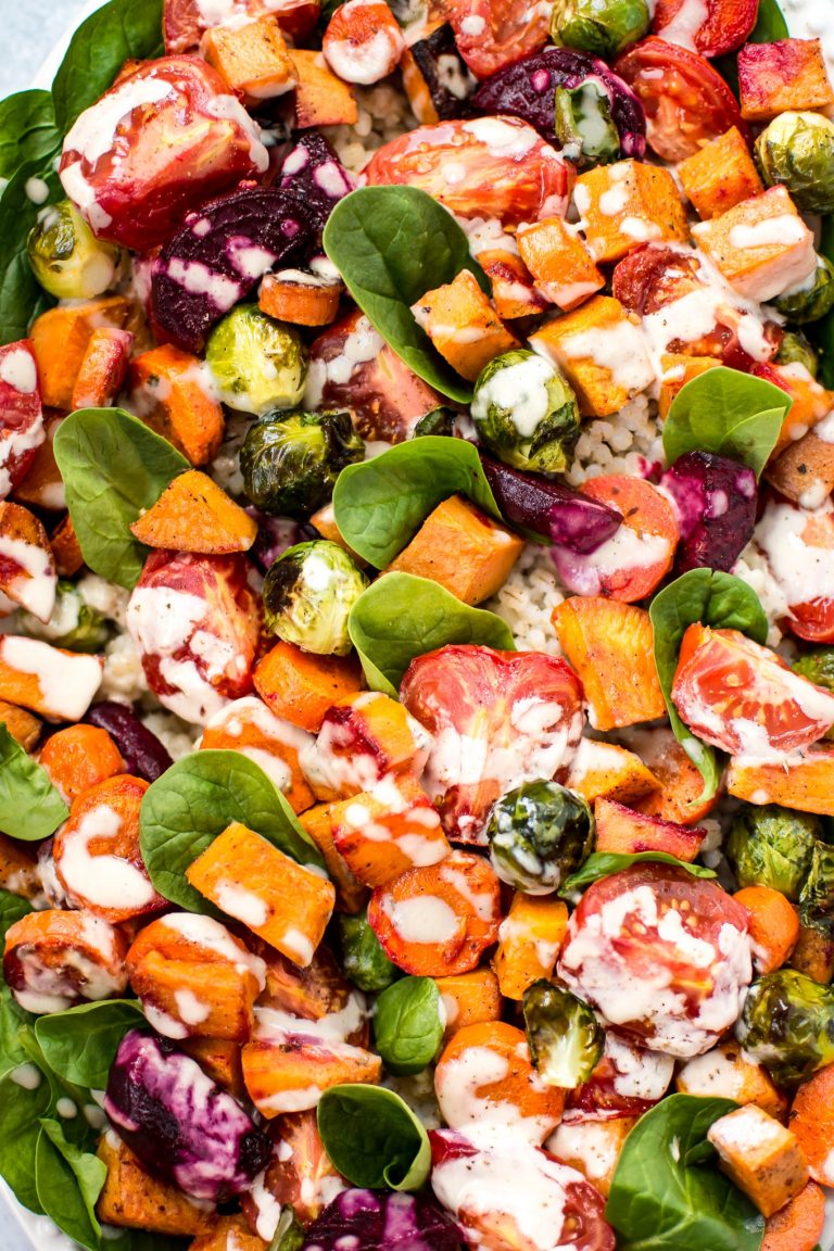 Roasted Vegetable Salad With Barley Salt Lavender