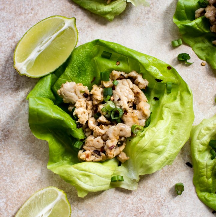 15 Minute Sweet Chili Chicken Lettuce Wraps • Salt & Lavender