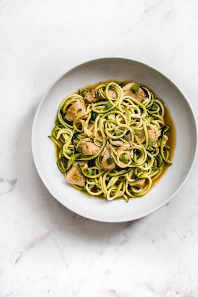 15 Minute Teriyaki Chicken Zoodles • Salt & Lavender