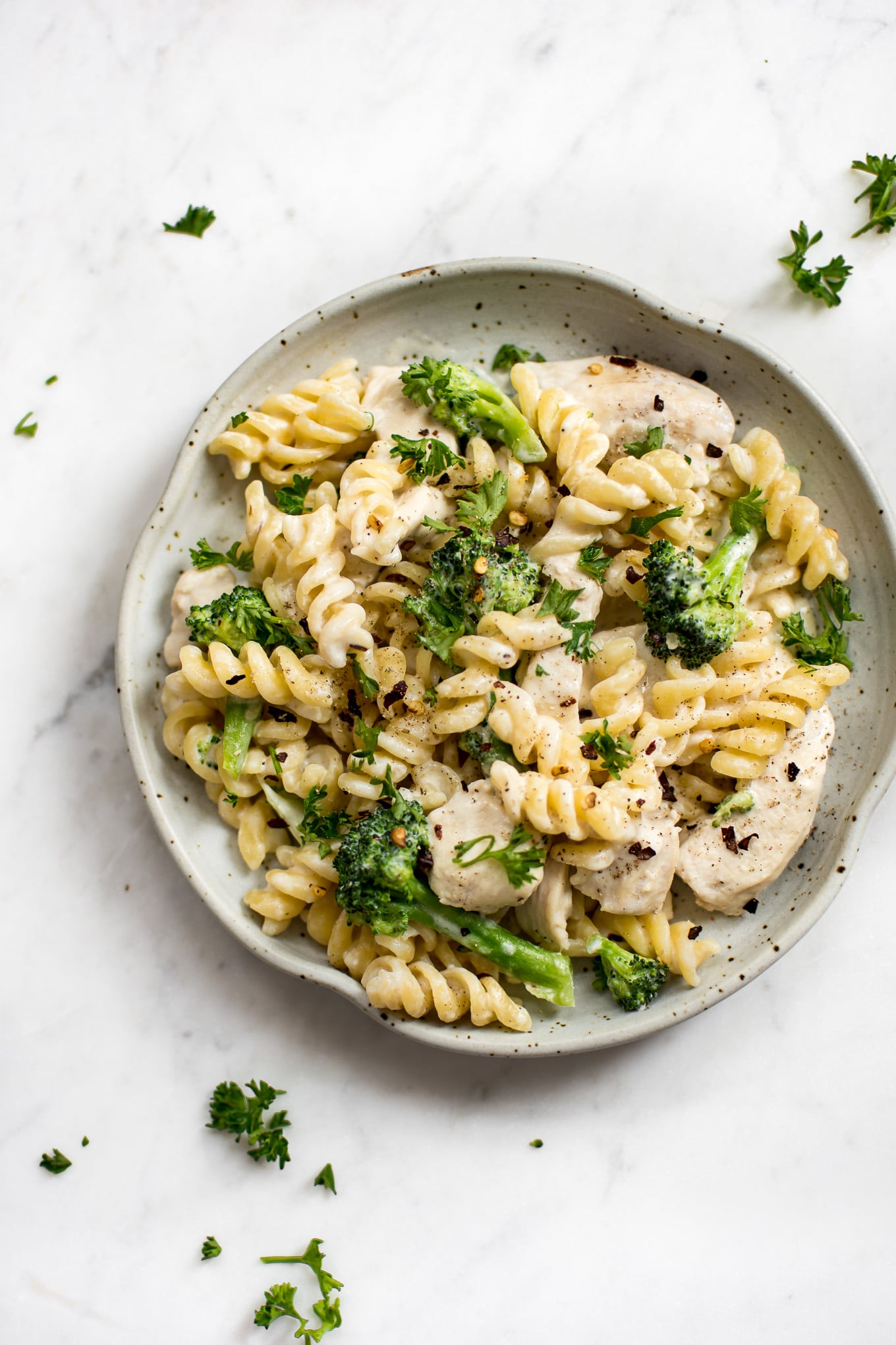 One Pot Chicken and Broccoli Pasta • Salt & Lavender