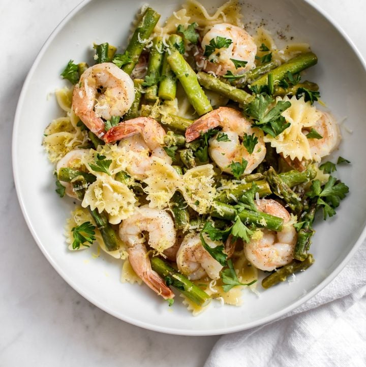 Healthy Shrimp and Asparagus Pasta Recipe • Salt & Lavender