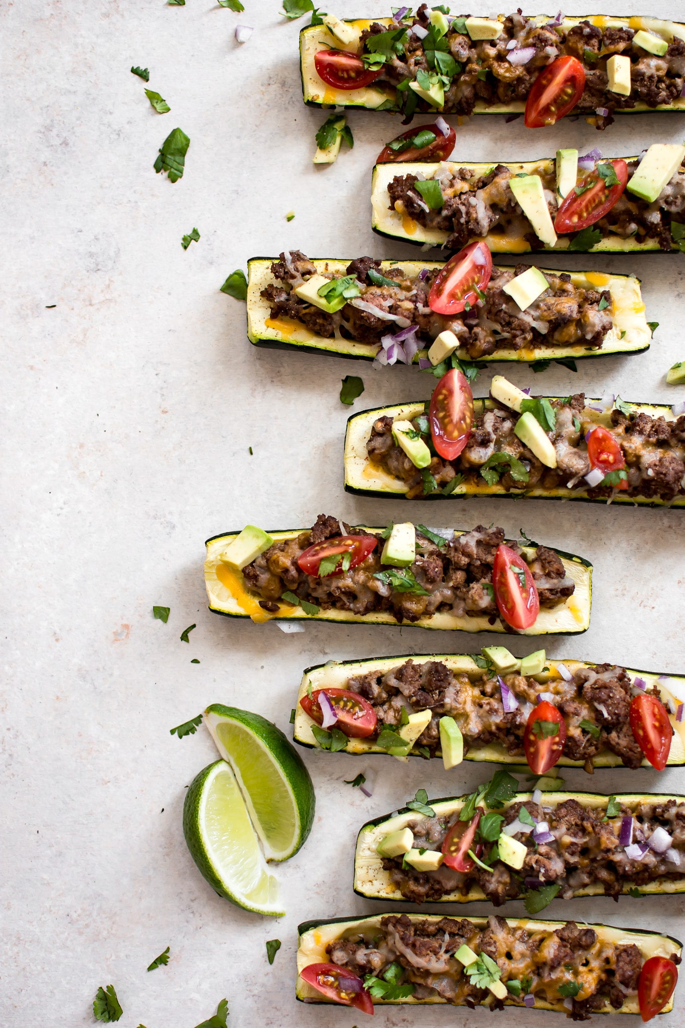 Taco Zucchini Boats â€¢ Salt &amp; Lavender