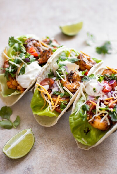 Easy Blackened Shrimp Tacos • Salt & Lavender