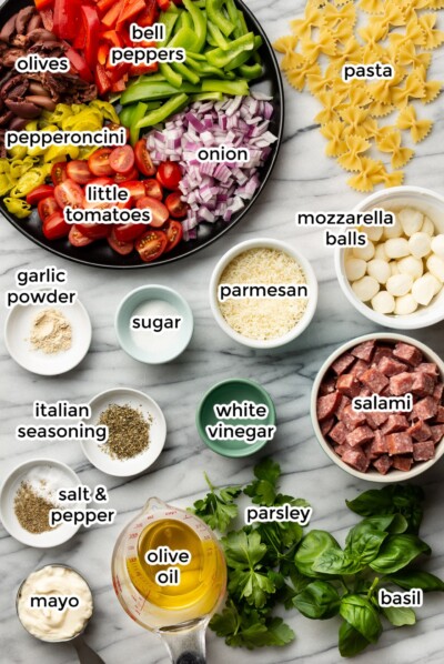 Easy Italian Pasta Salad • Salt & Lavender