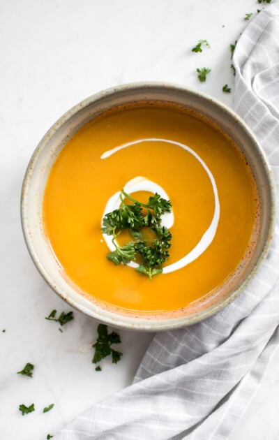 Easy Instant Pot Sweet Potato Soup • Salt & Lavender