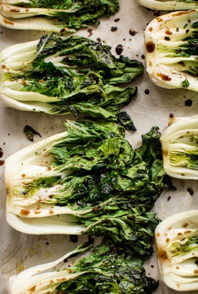 Easy Roasted Baby Bok Choy • Salt & Lavender