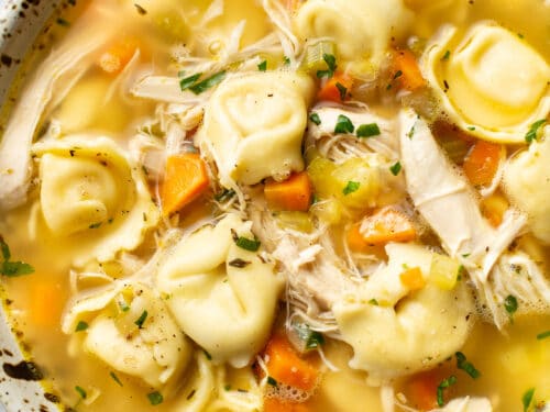 Easy Chicken Tortellini Soup • Salt & Lavender