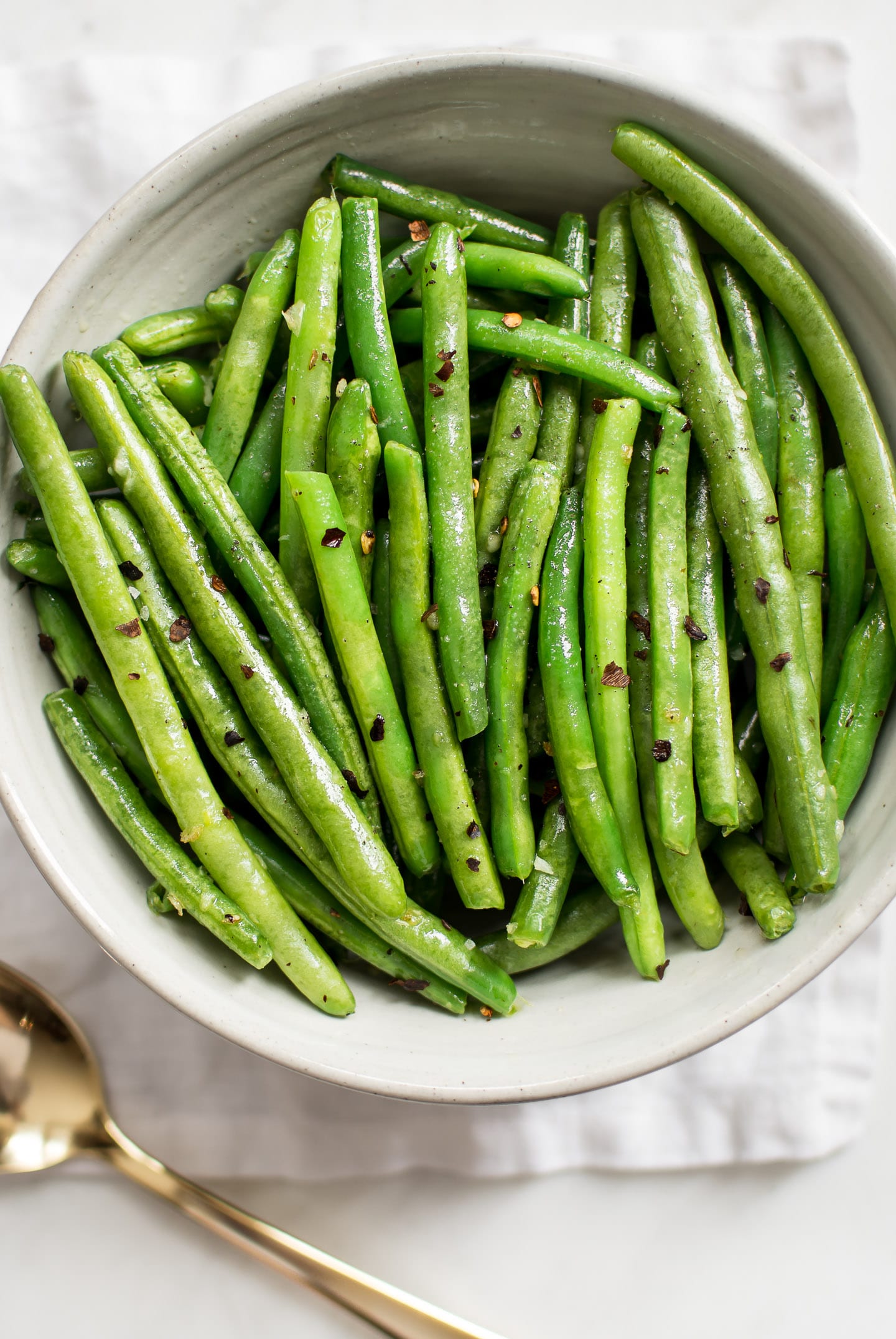 Chili Garlic Easy Green Bean Recipe • Salt & Lavender