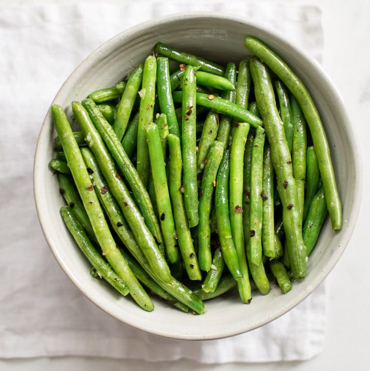 Chili Garlic Easy Green Bean Recipe • Salt & Lavender