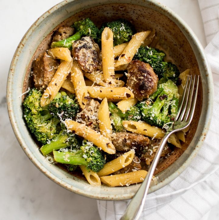 Simple Sausage and Broccoli Pasta • Salt & Lavender