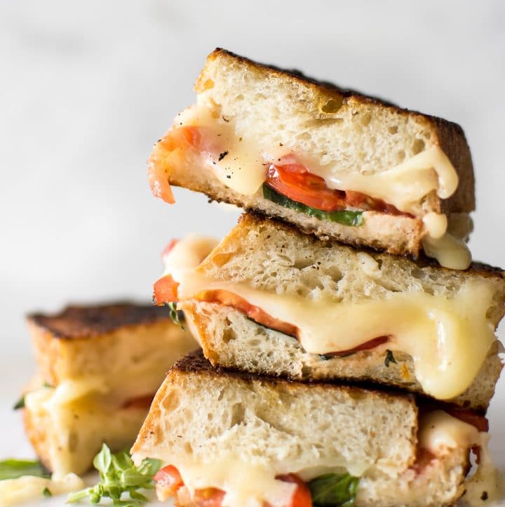 Caprese Grilled Cheese Sandwich Recipe • Salt & Lavender