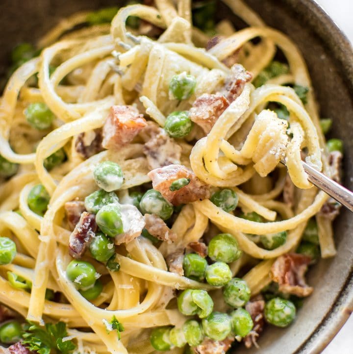 Pancetta and Pea Pasta • Salt & Lavender