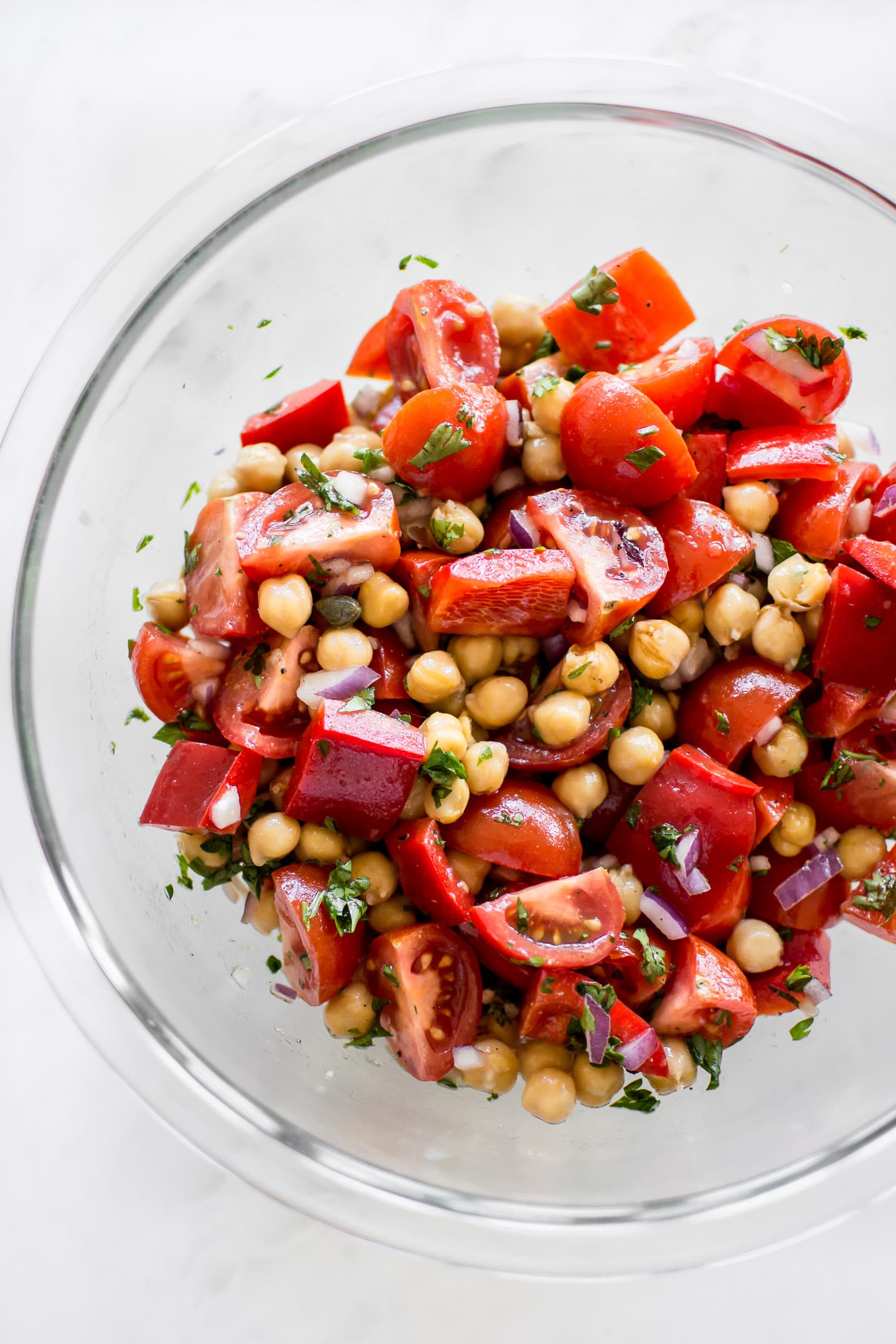 Tomato Chickpea Salad Recipe • Salt And Lavender