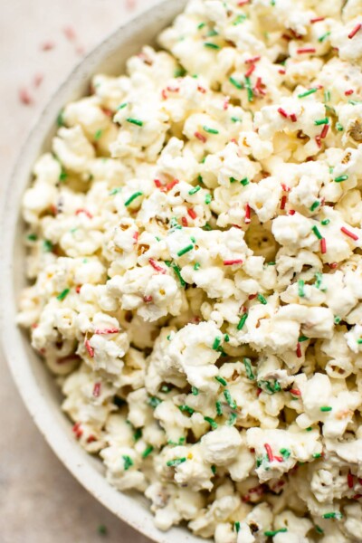 Super Easy Christmas Popcorn • Salt & Lavender