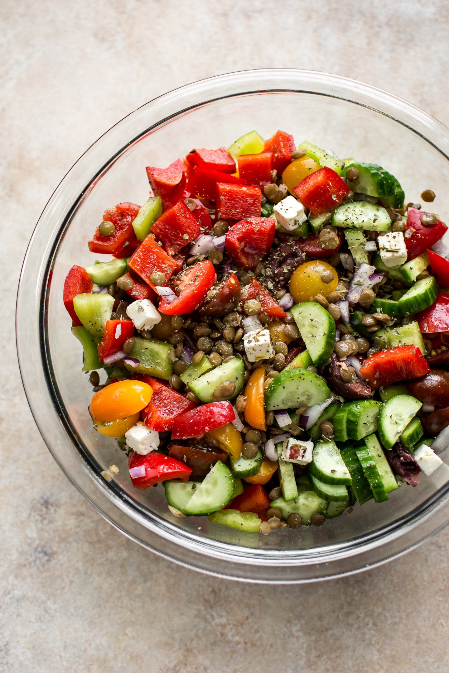 Mediterranean Lentil Salad • Salt & Lavender