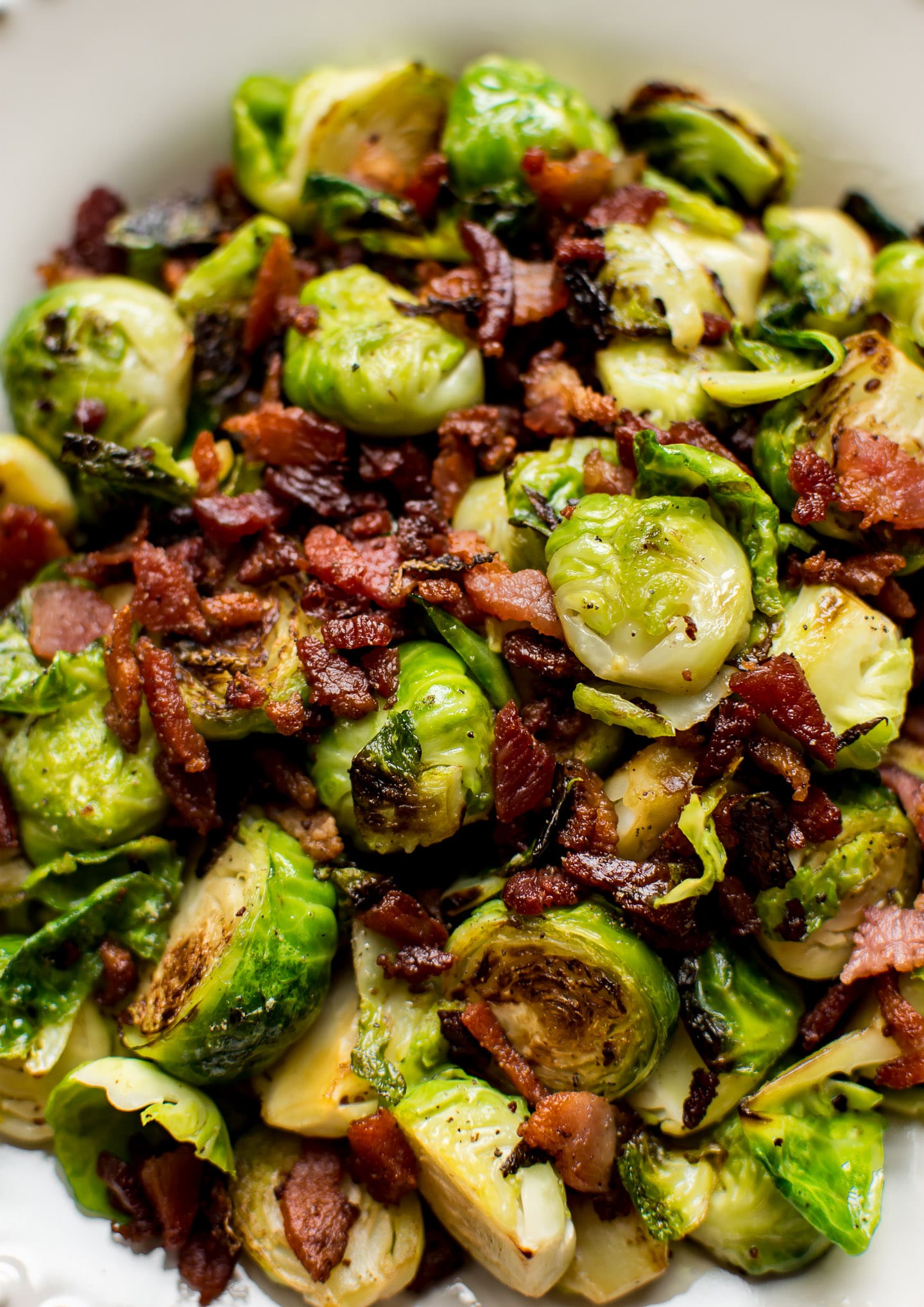 Easy Brussels Sprouts and Bacon Recipe • Salt & Lavender