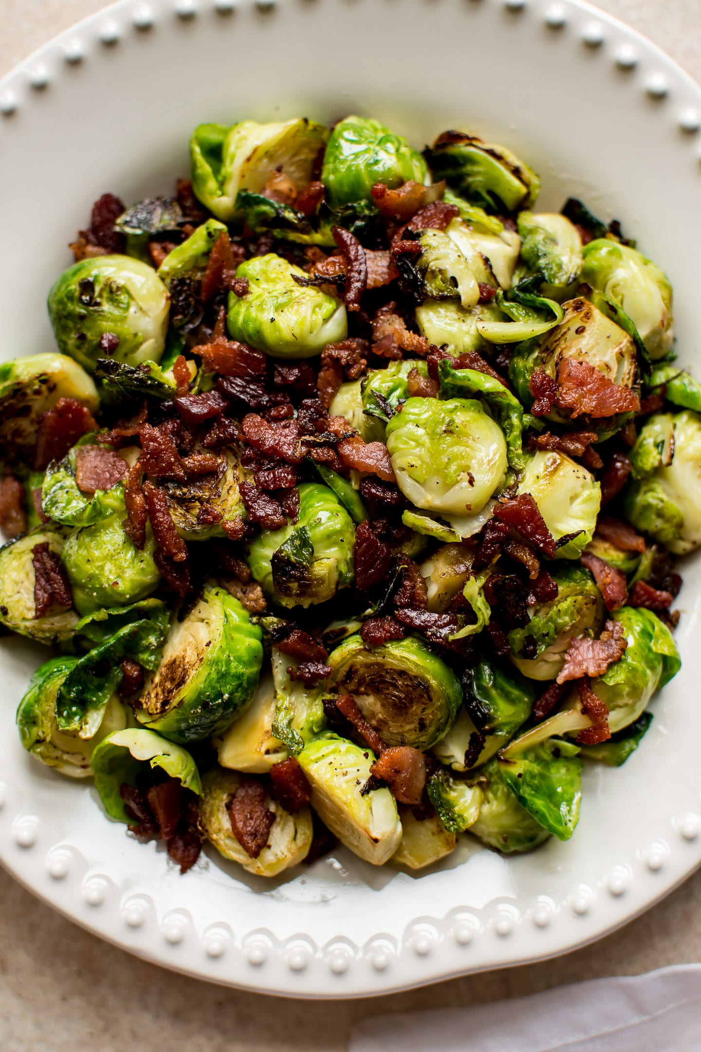 Easy Brussels Sprouts and Bacon Recipe • Salt & Lavender