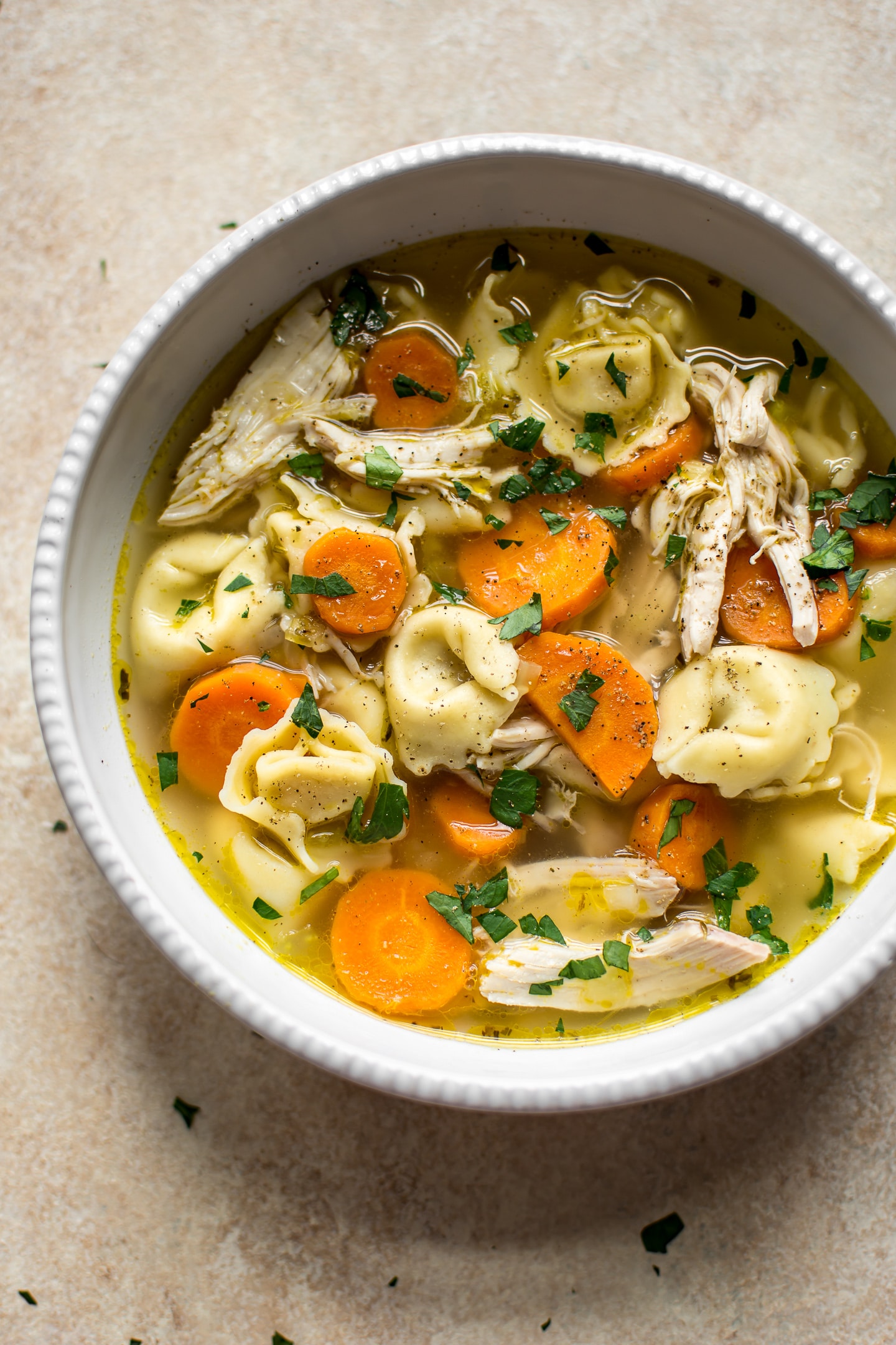 Easy Chicken Tortellini Soup Salt Lavender