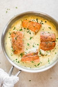 20 Minute Creamy Dijon Salmon • Salt & Lavender