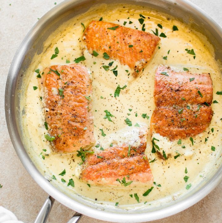 20 Minute Creamy Dijon Salmon • Salt & Lavender